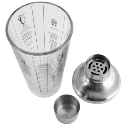 Glass Cocktail Shaker Top